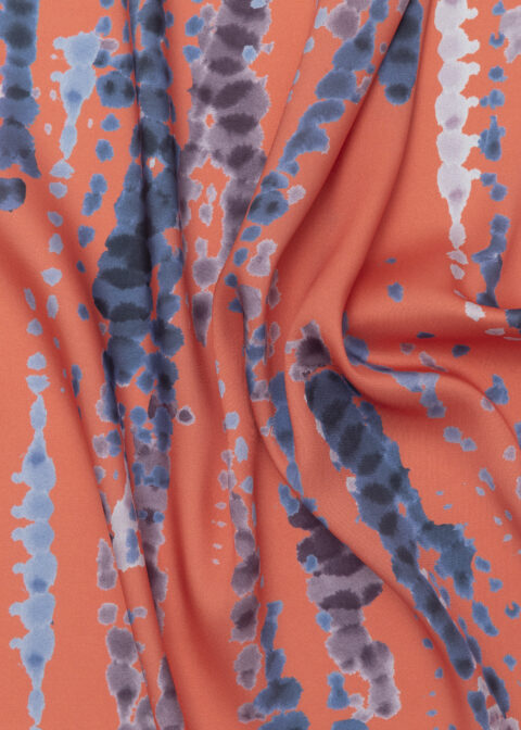 Imprimé orange aquarelle