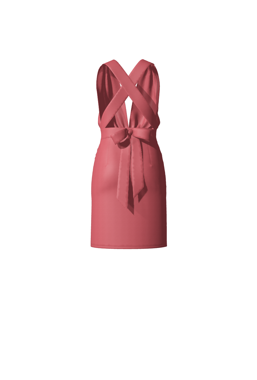 Robe courte en satin rose framboise pour mariage, cérémonies, gala, brunch ou soirée