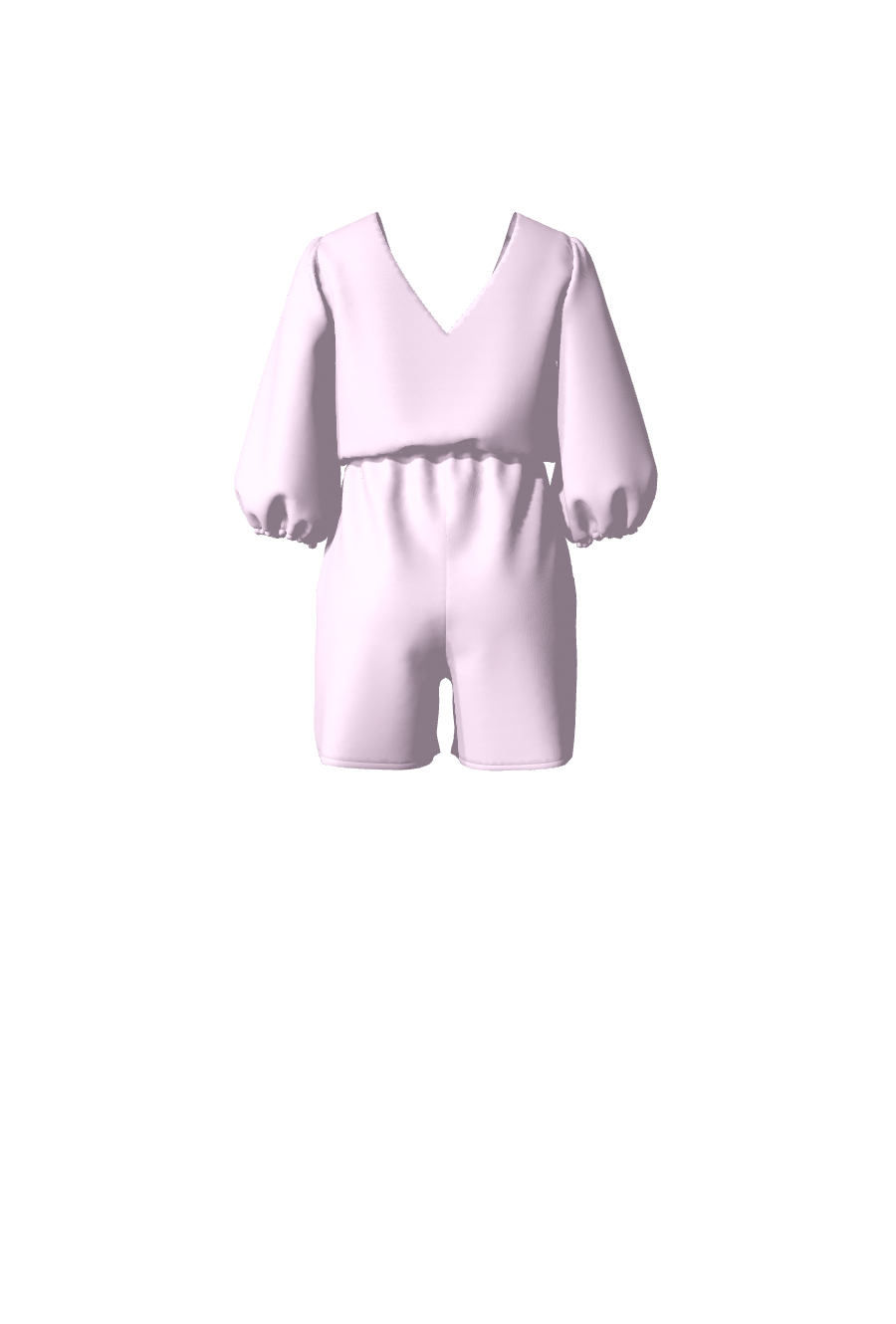 Combishort pour femme en satin rose bonbon avec des manches mi-longues de la collection Theodora